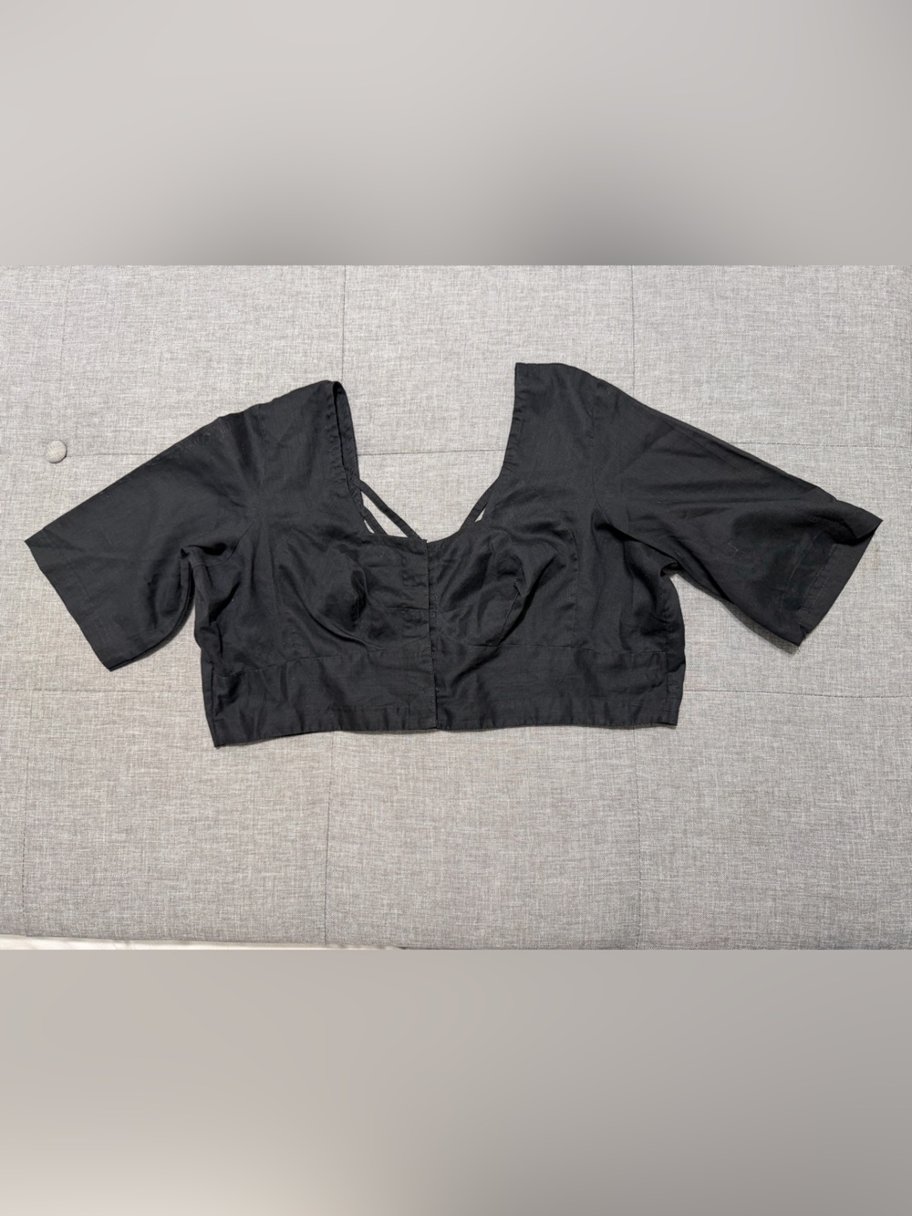 Black Seamless Crop Top